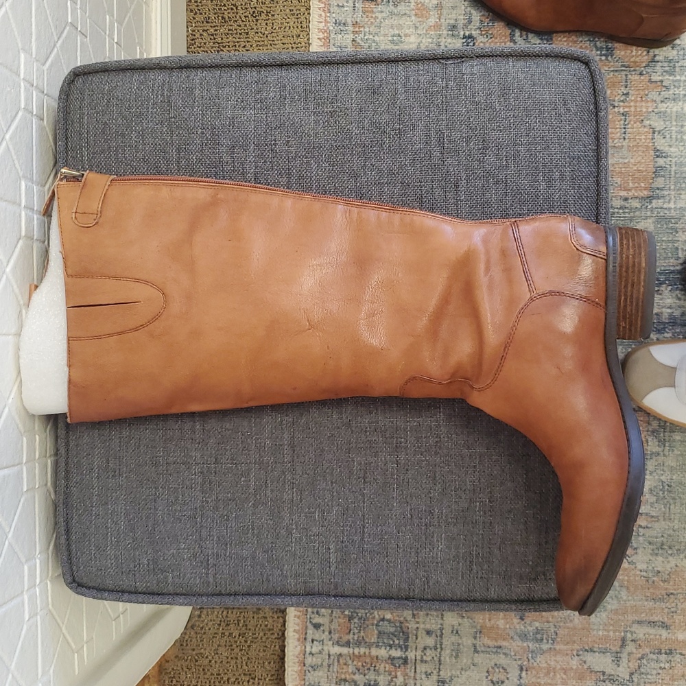 Sam Edelman Penny Tall Riding Boots Leather- Cognac Size 9.5 - Picture 6 of 16